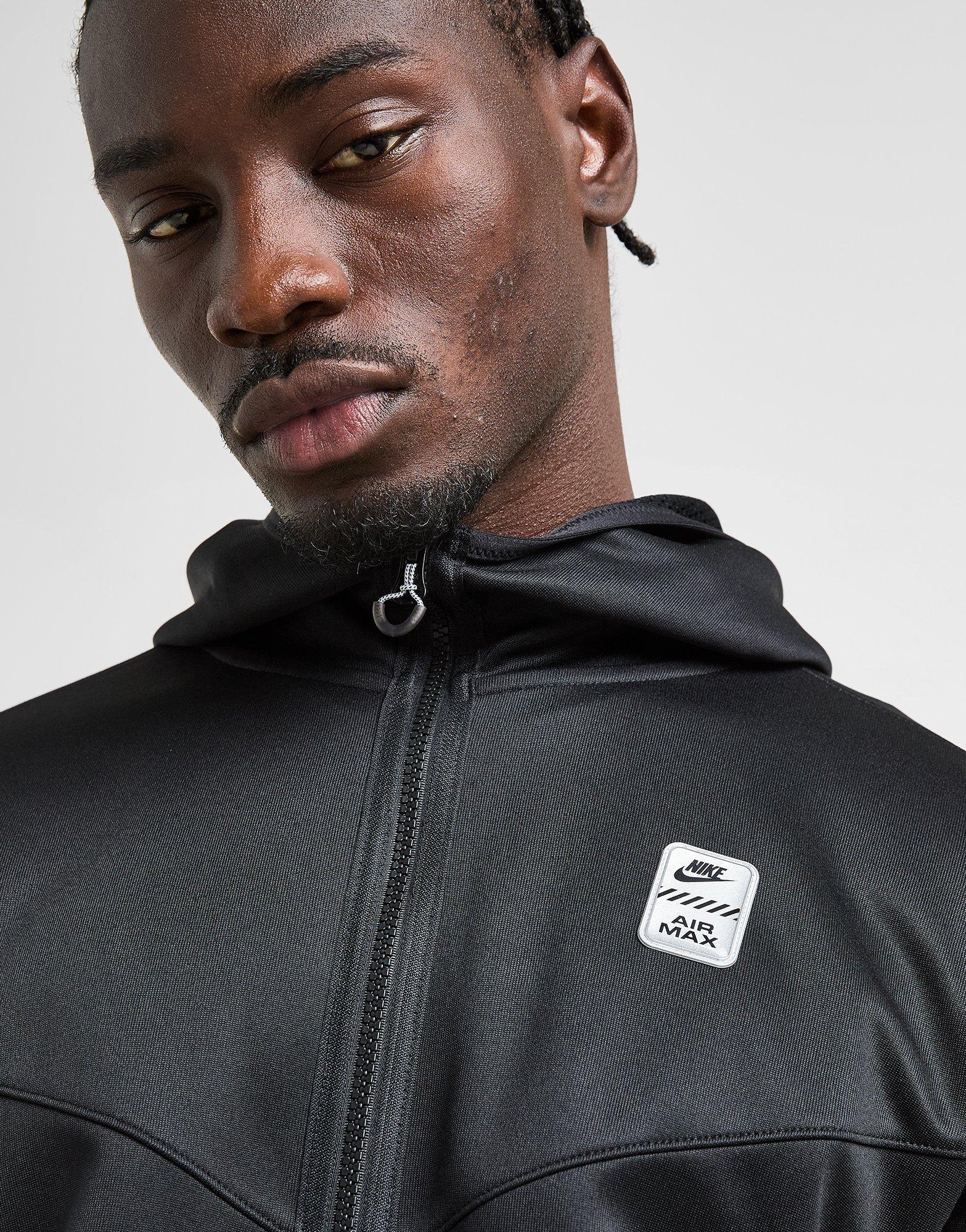 nike air max full zip hoodie black