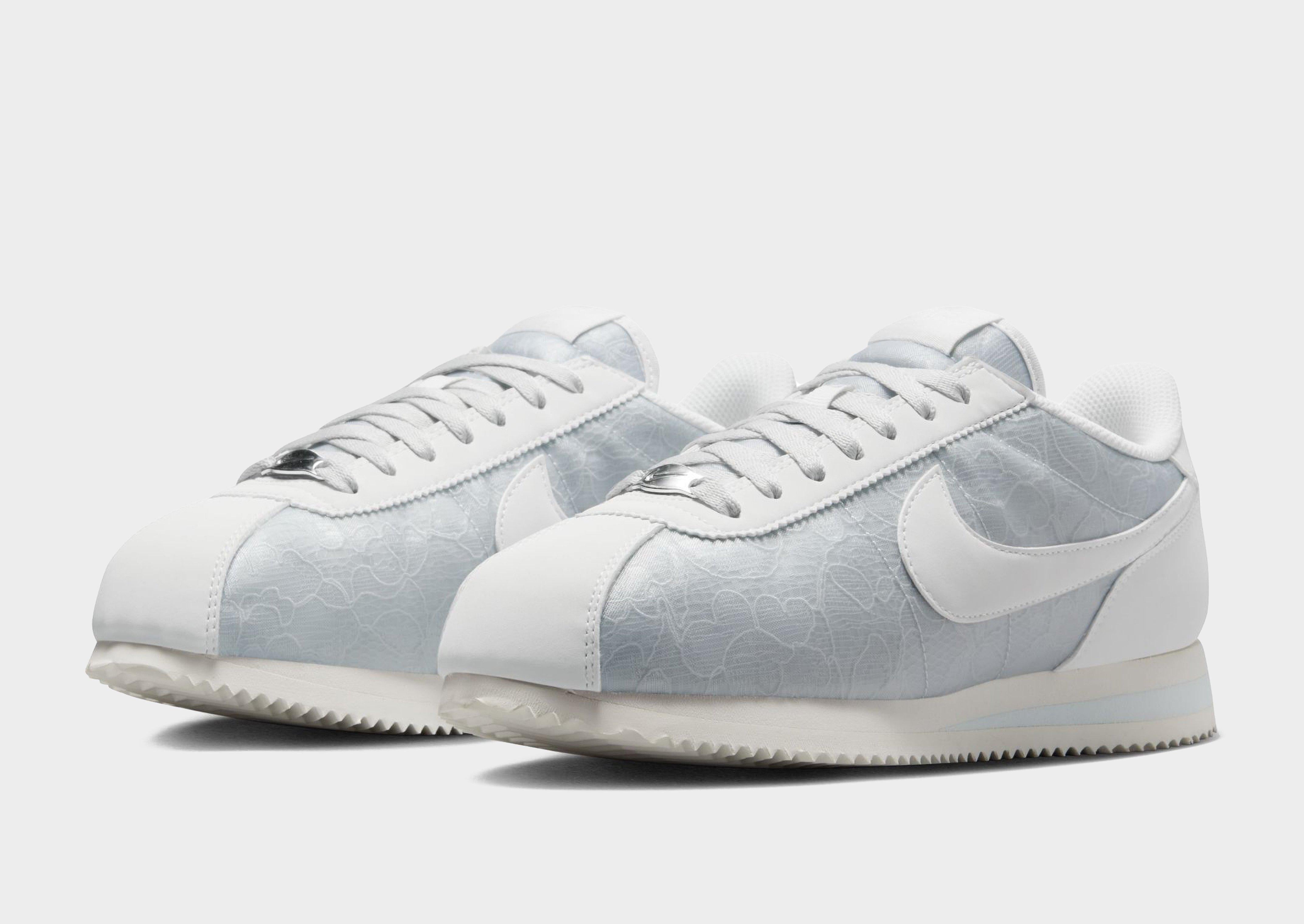 grey nike cortez womens
