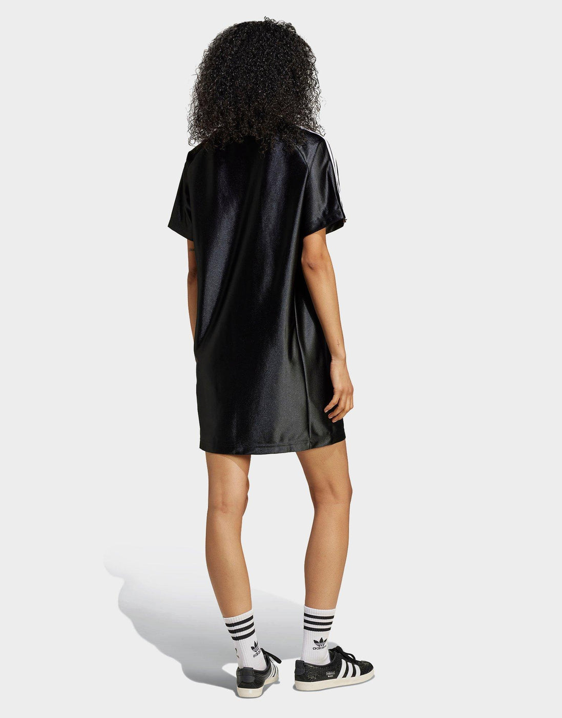 oversized adidas t shirt dress Adidas 3-Stripes Fitted T-Shirt Dress